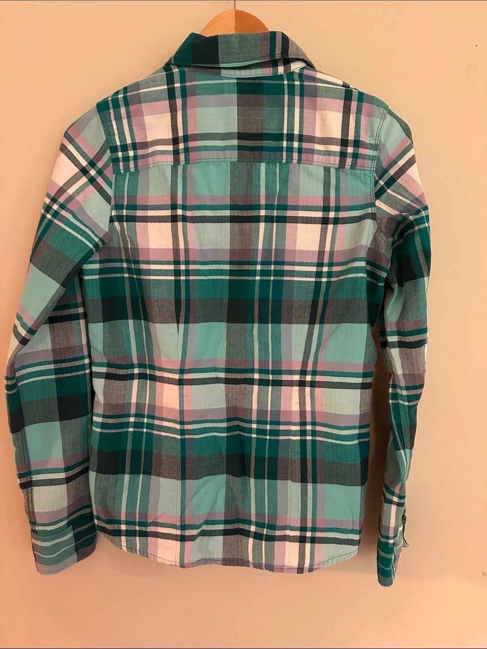 Women’s The North Face Herringbone Check Plaid Button Down Flannel Shirt